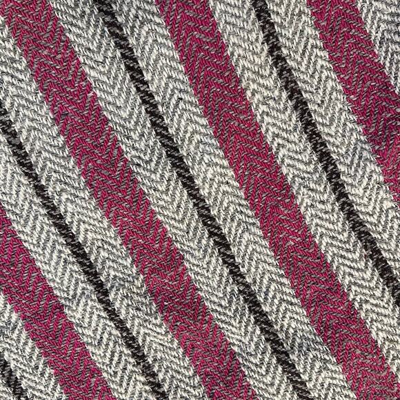 Vintage 90s Baja Joe Men’s Med Crandberry Mexican Baja Hoodie Drug Rug Pancho - Picture 12 of 12